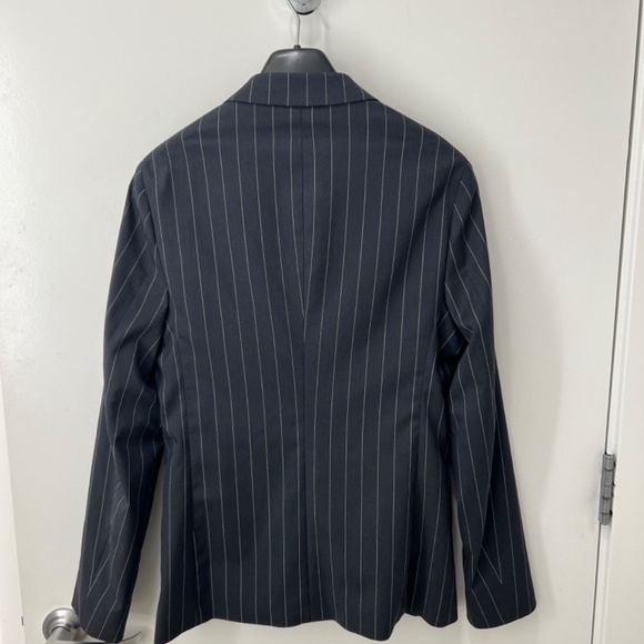 Navy Pin Stripe Skinny Suit - ASOS - Picture 2 of 5